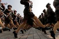 朝鲜韩国女兵大比拼 一样军人两样情